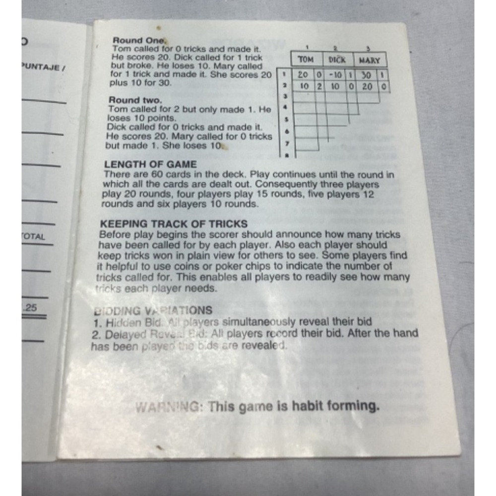 The Original WIZARD Card Game US Games Systems vintage Complete - Picture 7 of 10
